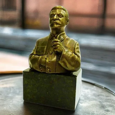 Ручная работа: Бюст «Сталин И.В.» из бронзы