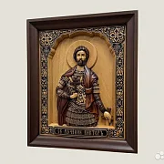 Икона резная Святой Виктор — оригинальный подарок — фотография 3