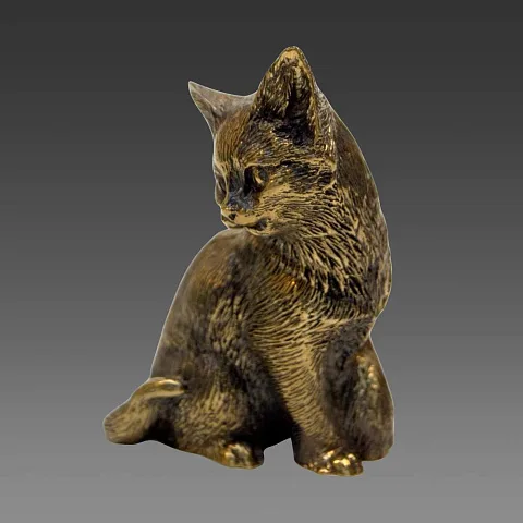 Подарочная статуэтка «Кошка большая» из бронзы