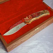 Складной нож «Тигры» — оригинальный подарок — фотография 3