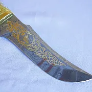 Дамасский нож «Одинокий волк» №6 — красивый подарок — фотография 3