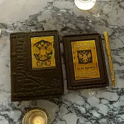 Набор «Ежедневник, паспорт, ручка» с фианитом — оригинальный подарок — фотография 1