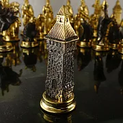 Каменные шахматы из змеевика и долерита — оригинальный подарок — фотография 8