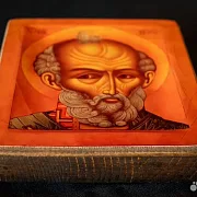 На память: Икона: Святой Николай Чудотворец 15*13 см — фотография 3