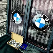 Нарды под стеклом «BMW» — необычный подарок — фотография 8
