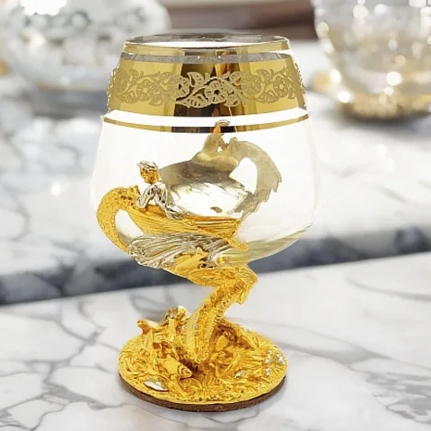 Бокал для коньяка «Рыбак и осетр" — оригинальный подарок