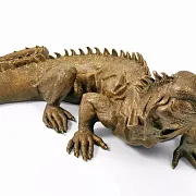 Скульптура из бронзы «Игуана» — оригинальный подарок — фотография 2