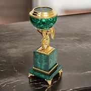 Сувенир-компас «Ангел Спаситель» с бронзой и малахитом — оригинальный подарок — фотография 1