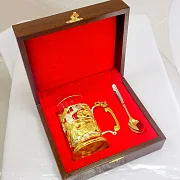 Латунный подстаканник «ВВС» — красивый подарок — фотография 4