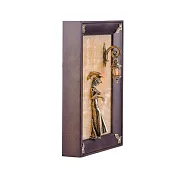 Ручная работа: Картина-панно «Девушка с зонтиком» на ониксе с подсветкой — фотография 2