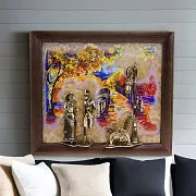 Ключница «Вечерняя прогулка. Мост» с подсветкой и бронзой — красивый подарок — фотография 1