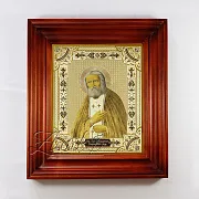 Икона Серафима Саровского /в киоте/. Златоуст — красивый подарок — фотография 7