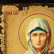 "Святая Блаженная Матрона Московская" икона дерево — красивый подарок — фотография 4