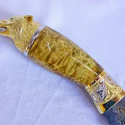Дамасский нож «Одинокий волк» №6 — красивый подарок — фотография 8