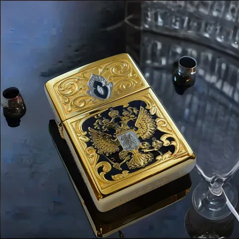Подарочная сувенирная зажигалка Zippo "Герб"