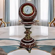Сувенирные настольные часы «Антистресс» из лемезита — красивый подарок — фотография 1